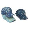 Lässige Sport-Baseballkappe Ethnischer Stil Blumendruck Hardtop-Baseballkappe für Outdoor-Angeln Camping