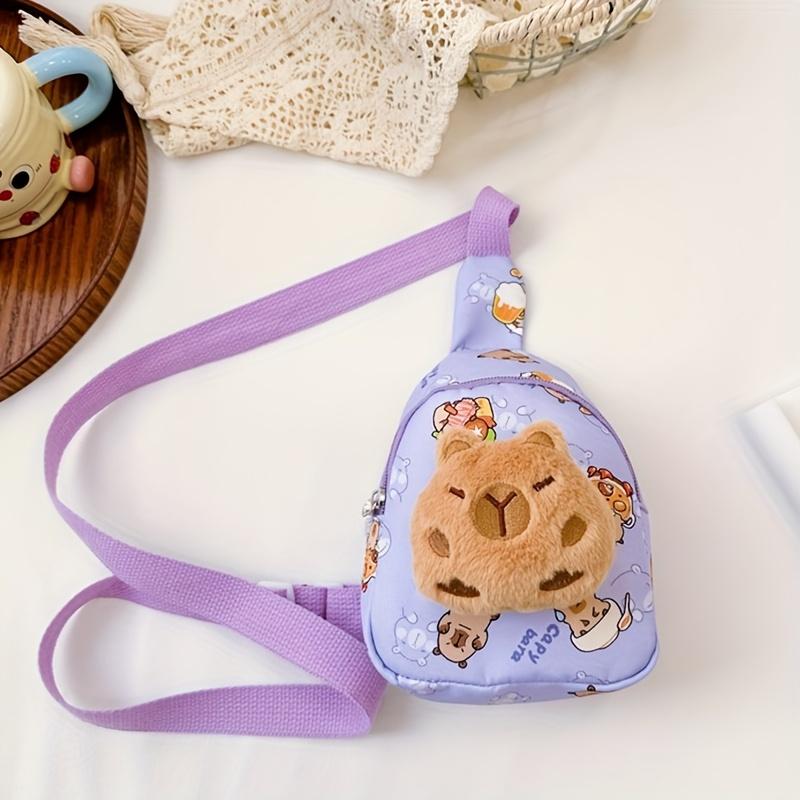Lightweight Crossbody Bag, Easy And Casual Stylish Coin Purse, Versatile Outdoor Travel Bag with Printed Chest Desig