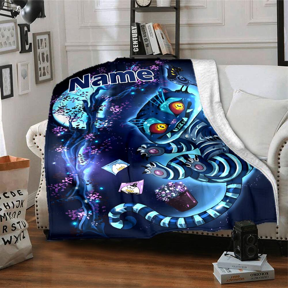 Customizable KPop Demon Hunters19 Throw Blanket – Personalized Name, All-Season Cozy Snug Blanket, Machine Washable, Personalized Blanket