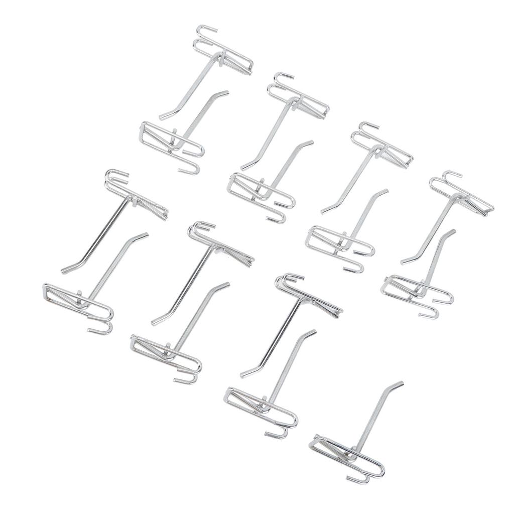 15pcs Gridwall Peg Hooks Panel Display Hooks Gridwall Hooks Gridwall Display Hooks for Retail Shop Garages Workshops