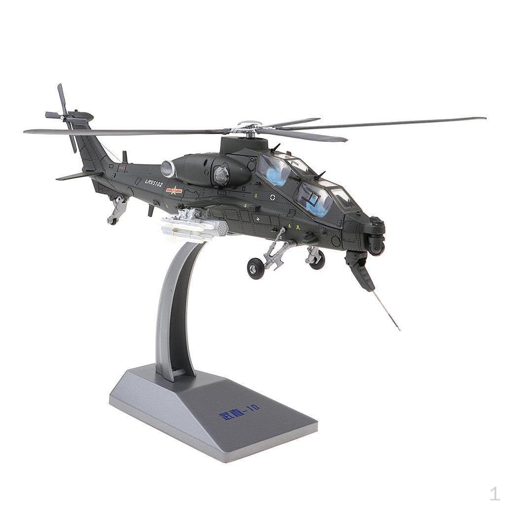 

Chinese Z-10 Helicopter - Metal Die-cast Model, Includes Alloy Stand