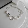 One Piece Geometric Cube Bracelet Punk Round Asymmetrical Beaded Bracelet Women Girls Fashion Jewelry Gift