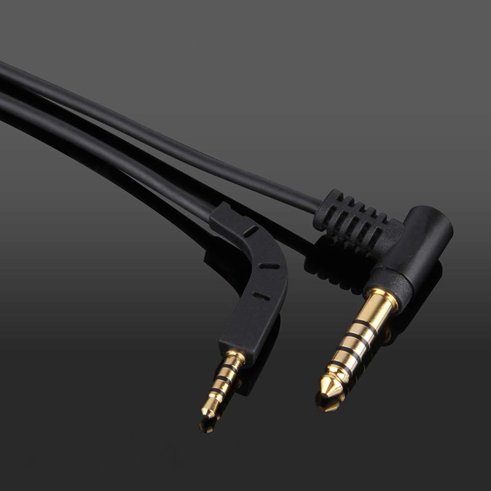 Silver-plated Single Crystal Copper Upgrade Cable for B&W P7 [4.4mm 5-pole Balanced Plug], Compatible with Vivabo, Replacement Headphone Cable