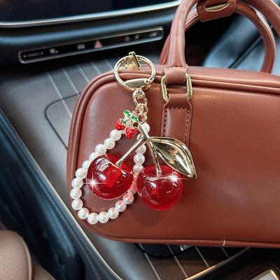 Cute Cherry Mini Backpack Hanging Handbag Pendant Bag Pendant Bags Accessories
