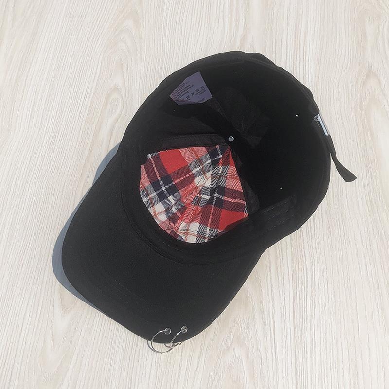 Hoop Baseballkappe Herren und Damen Sommer Einfarbige Zerrissene Denim-Kappe Street Fashion Studenten Sonnenschutz Schirmmütze Klassische Lässige Baseballkappe
