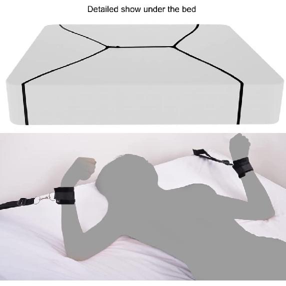 Sex Binding Love Bondage Suit with Handcuffs Ankle Cuffs Eye Mask Whip Erotic Adult Game Sex Toys for Couples Woman Sexy