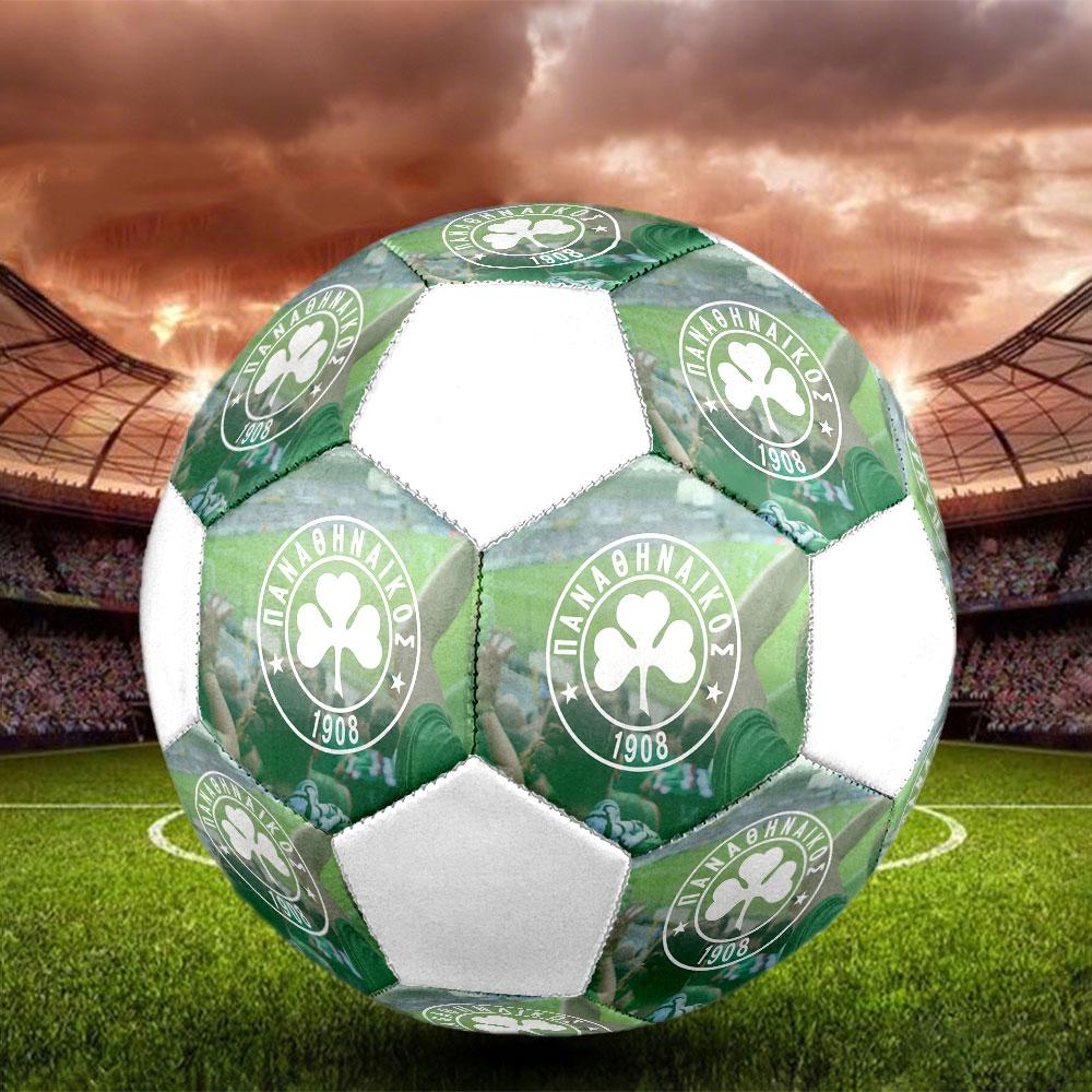 Panathinaikos FC Size 5 Soccer Ball, Machine-Stitched PVC, Durable & High Bounce, All Ages Fit, Fan Merchandise, Matches & Outdoor Use.