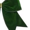 Velvet Christmas Bows 4 Pieces Seasonal Decor Christmas Tree Bow Decoration For Wreath Window Door Wall Stairs Fence Fireplace