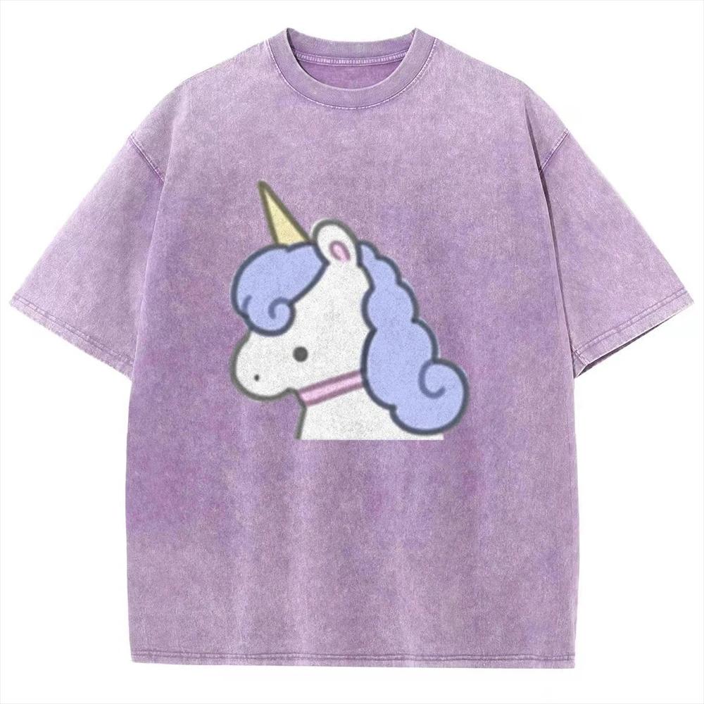 Koszulki graficzne Y2K Koszulki z krótkim rękawem T-shirty Urocze zwierzęta Nadruk Top Ubrania High Street Vintage Streetwear Lato