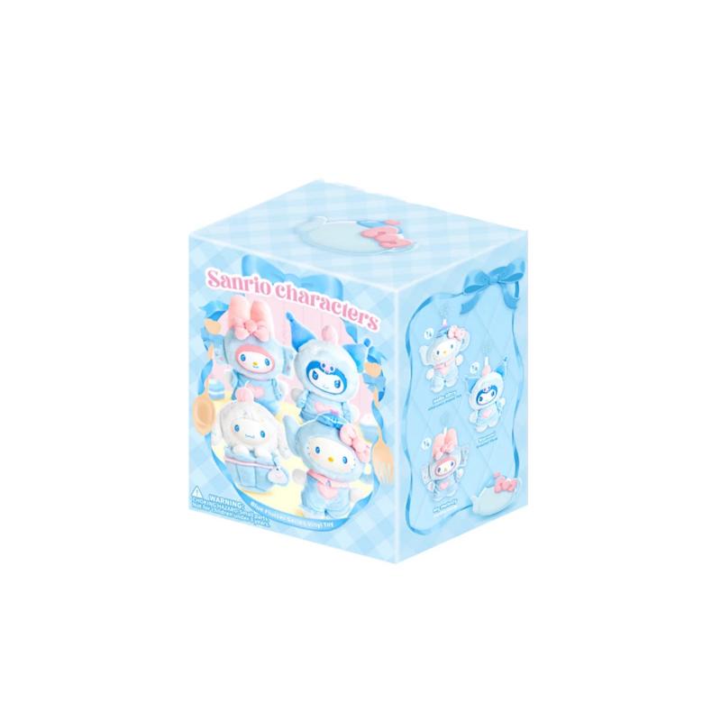 

New Sanrio Character Trembling Blue Vinyl Series Blind Box Hello Kitty Pendant Kuromi Cinnamoroll Melody Decompression Toys Gift Random Trendy Mystery
