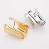 Irregular Shape Geometric Bracelet Metallic Finish Statement Bangle  Women Fashion Jewelry