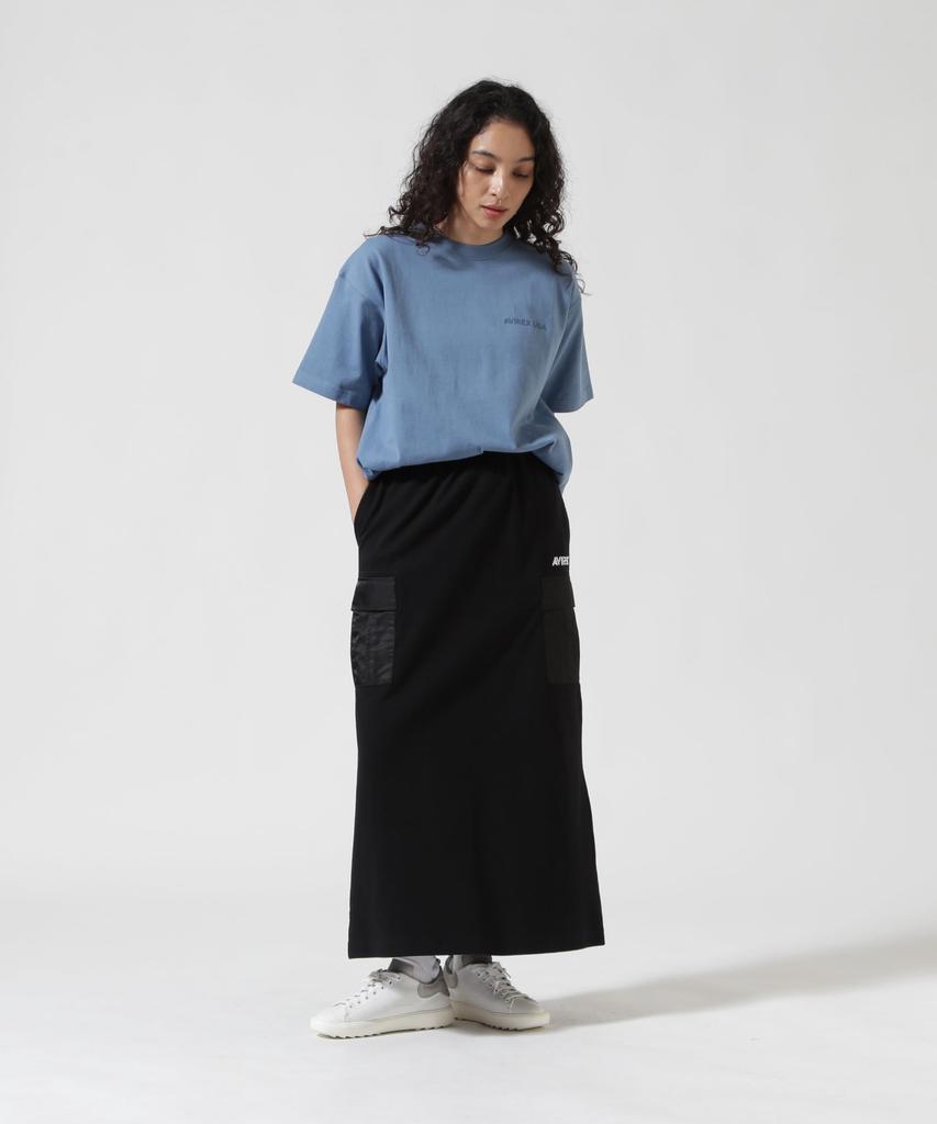 AVIREX JERSEY CARGO SKIRT F 010 Black 783-5116608