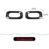 RT-TCZ Carbon Fiber Interior Door Lock Switch Cover Trim Frame Decoration Interior Accessories Compatible with Jeep Wrangler JL JLU & Gladiator JT