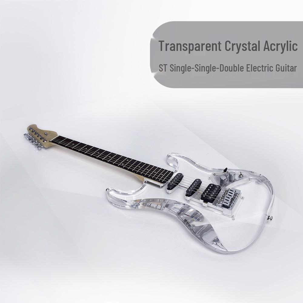 Entry-Level Rock Electric Guitar with Solid Wood & Carbonized Neck