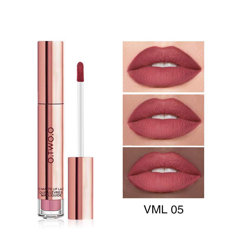 

Жидкая губная помада O.TWO.O - водостойкий стойкий матовый бархатный блеск для губ - макияж