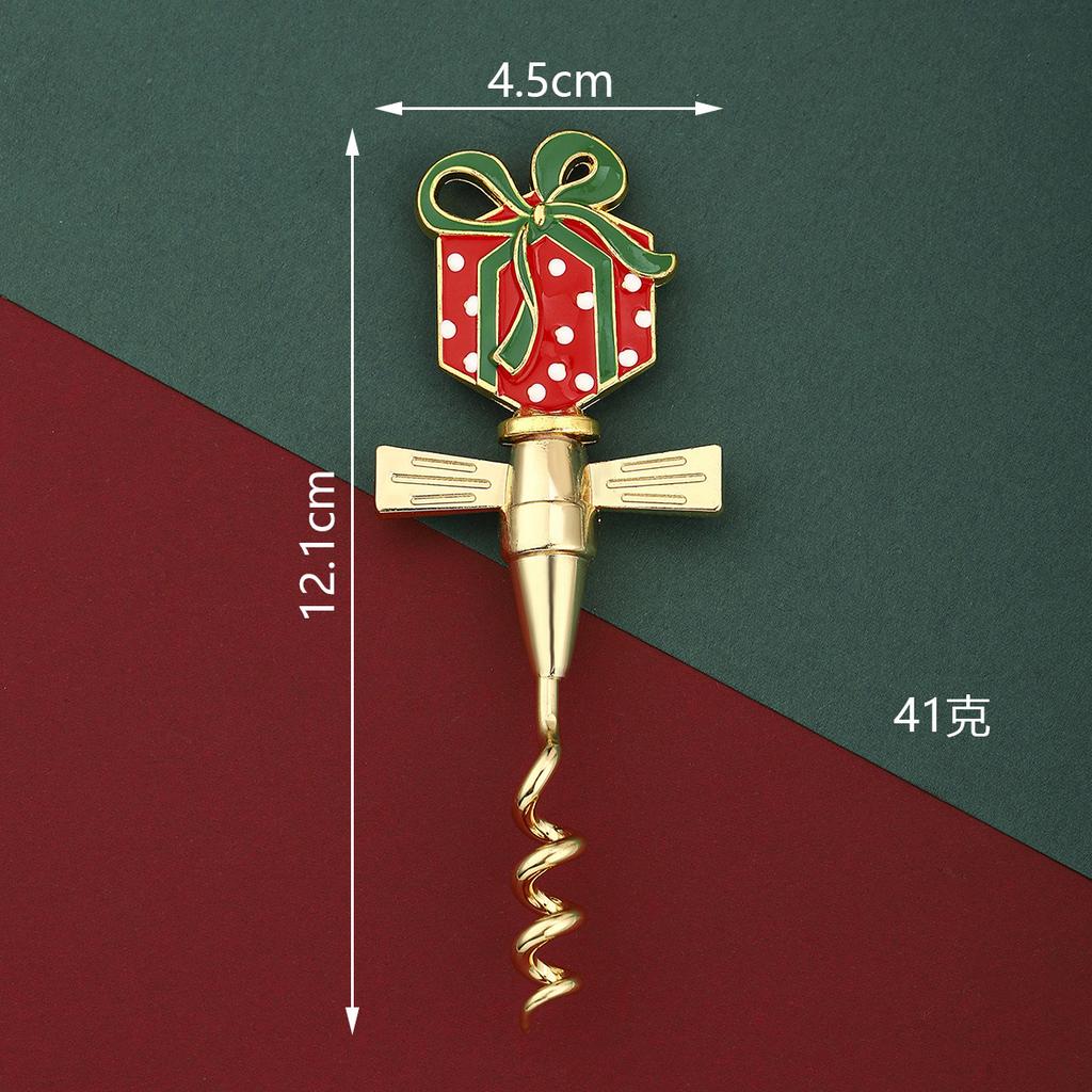 Christmas Wine Bottle Opener Bear Puppy Hat Gift Shape Grape Screw Corkscrew Christmas Gift