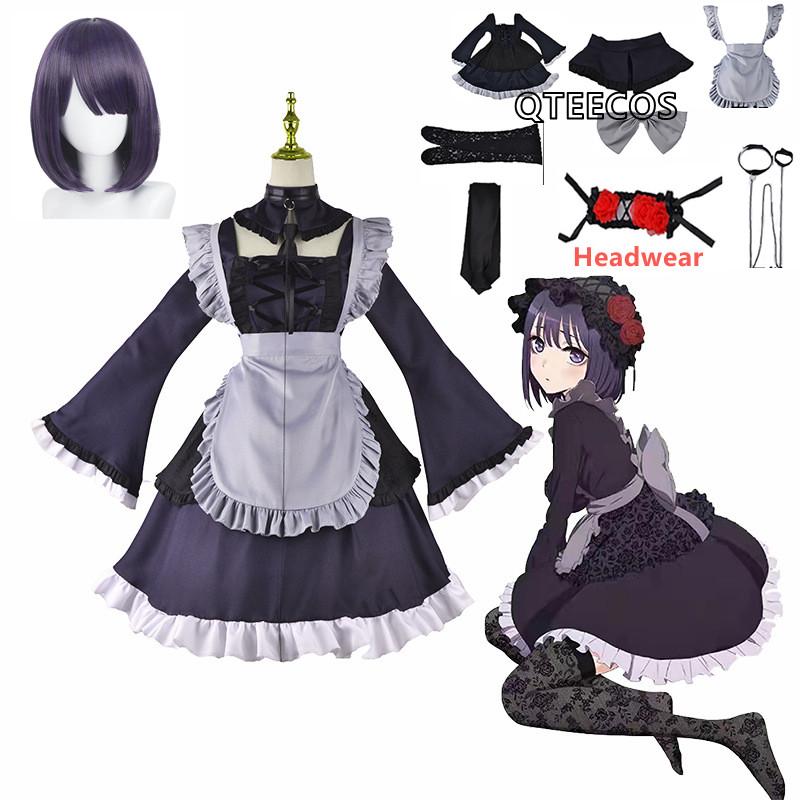 Mijn Dress-up Darling Marin Kitagawa Cosplay Kostuum Kimono Lolita Meisjesjurk Kuroe Anime Halloween Carnaval Pak Kleding XS（old） gray