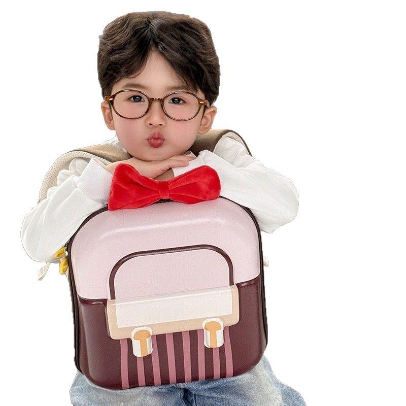 Schoolbag kindergarten schoolbag 1011 new British bow boys and girls hard shell cute children travel backpack