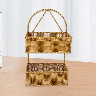 Elegant Rattan Wall Hanging Basket for Home Organization