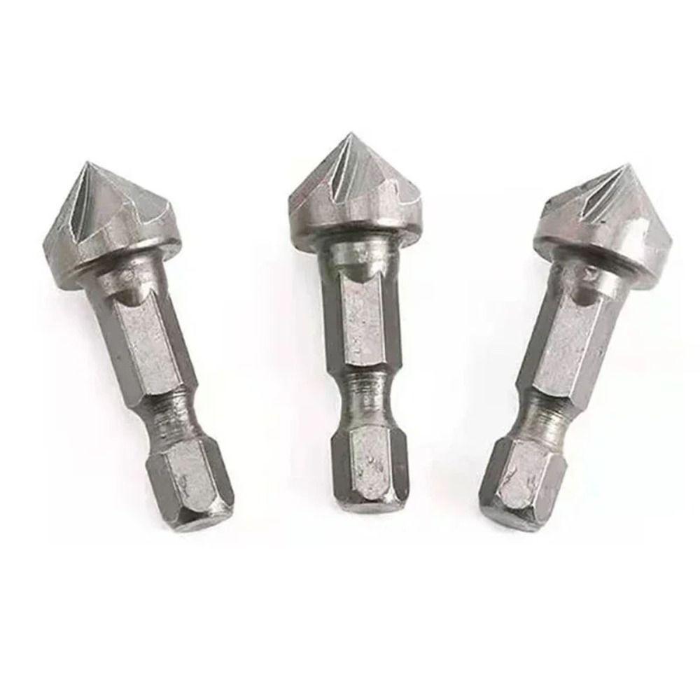 

3 шт. Износостойкие зенковочные биты, нержавеющие прочные винты, экстрактор, шестигранный хвостовик, открывалка для отверстий, сверло, необходимые гаджеты