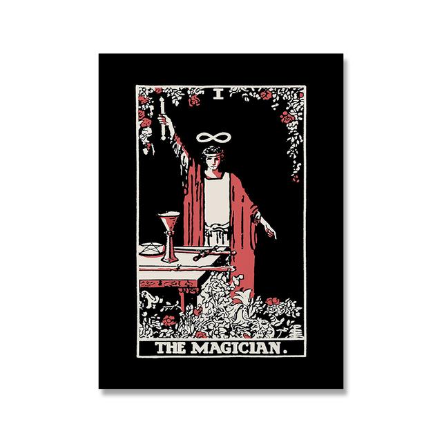 Nordic Abstrakte Liebhaber Tarot Wand Kunst Bild Leinwand Malerei Sonne Königin Priesterin Poster Drucken Drucke Wohnzimmer Wohnkultur