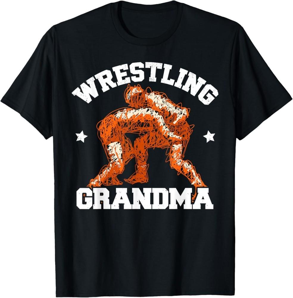 Wrestling Grandma Graffiti Sketch Art Proud Grandma T‑Shirt S