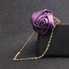 Herren Anzug Rose Blume Broschen Pins Leinwand Stoff Band Krawatte Brosche für Frauen und Männer Kleidung Dre