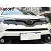 Front Center Grille Grill Cover Trim For Toyota C-HR CHR 2016 2017 2018  Chrome Car Head Upper Grills Frame Trim Accessories