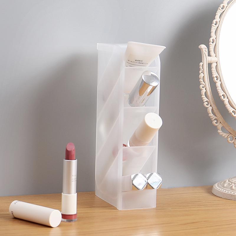 

Transparent Frosted Desktop Pen Holder & Makeup Brush Storage Tube
