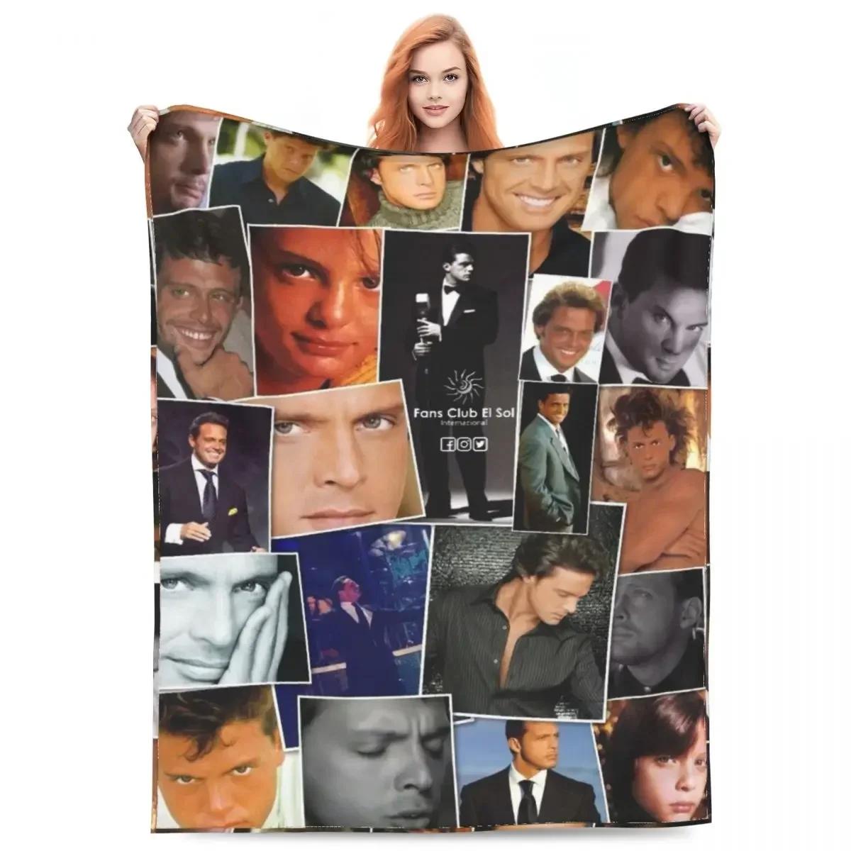 Cozy El Sol De Mexico Luis Miguel Blanket Stuff Bed Decorative Throw Blanket Warm Flannel for Office 75X95CM