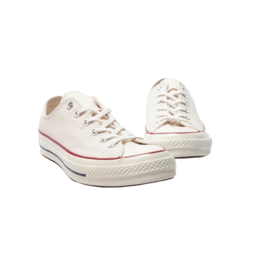 Converse Addict Chuck Taylor Leather Ox Comfortable Versatile Durable Breathable Low Top Skate Shoes Unisex Sneakers Beige 1CL880
