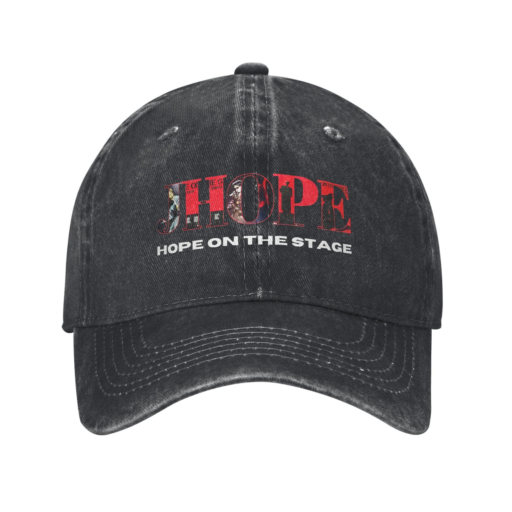 

J-hope Hope On The Stage Flower Stage певица Печатная кепка Мужская Женская Хлопковая Кепка Trucker Hat Lerisure Головной убор Бейсболка Регулируемая Adjustable