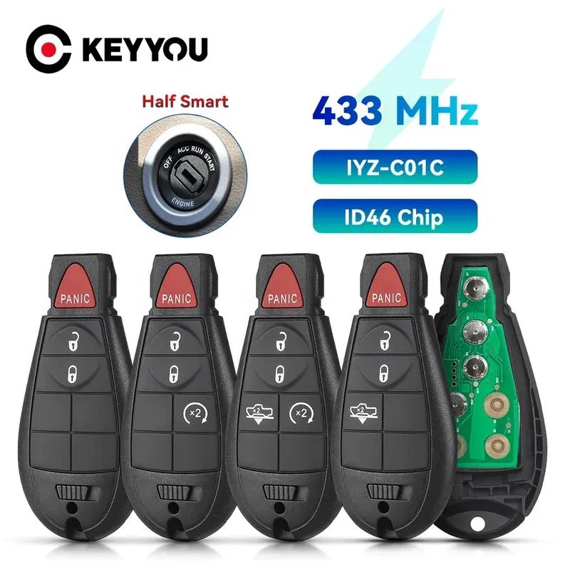 KEYYOU Original 433Mhz Remote Car Key M3N5WY783X For Chrysler Town & Country Jeep Grand Cherokee Dodge Caravan Journey IYZ-C01C
