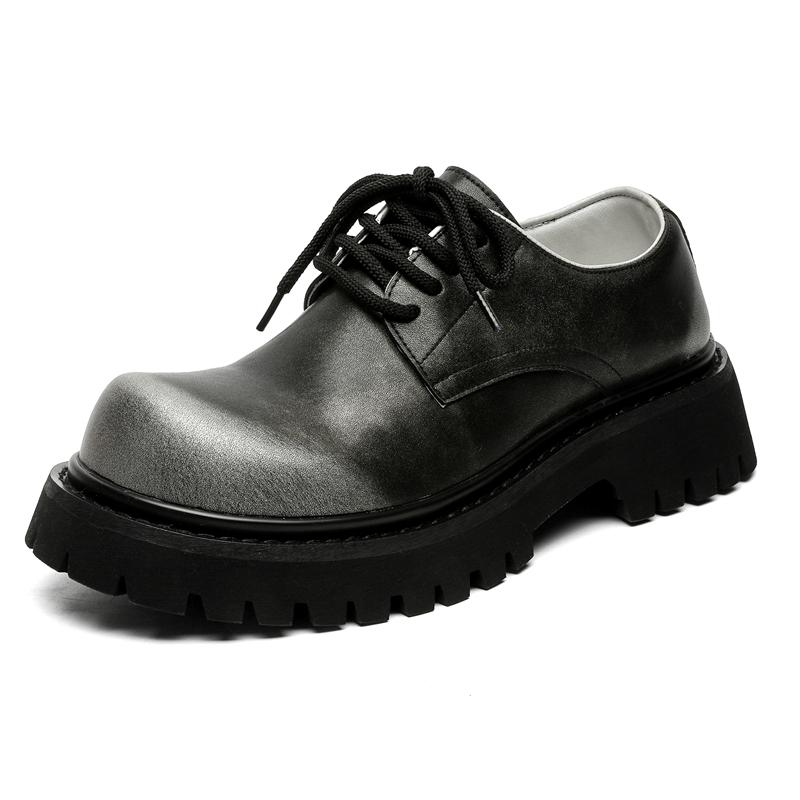 Fashion Leather Shoes For Man Genuine Leather Big Size Shoes High Quality Designer Formal Platform Casual Shoes Fashion Business