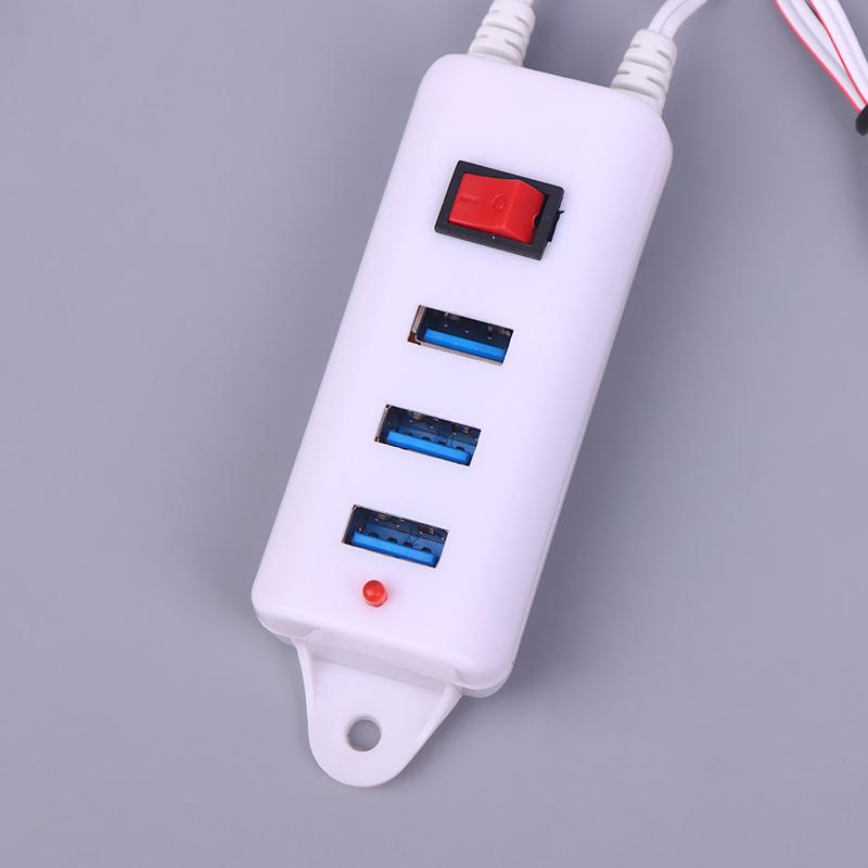 3 USB Klip s vypínačem Nabíječka Nabíječka mobilního telefonu USB rozhraní Univerzální baterie Nabíječka mobilního telefonu