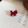 High-End Rhinestone Resin Rocking Horse Brooch - Autumn/Winter Fashion Accessory for Women