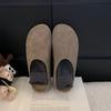 Soft leather version~ inner heightening platform Boken shoes for women's outer wear 2025 spring and summer new Mori retro baotou half slippers