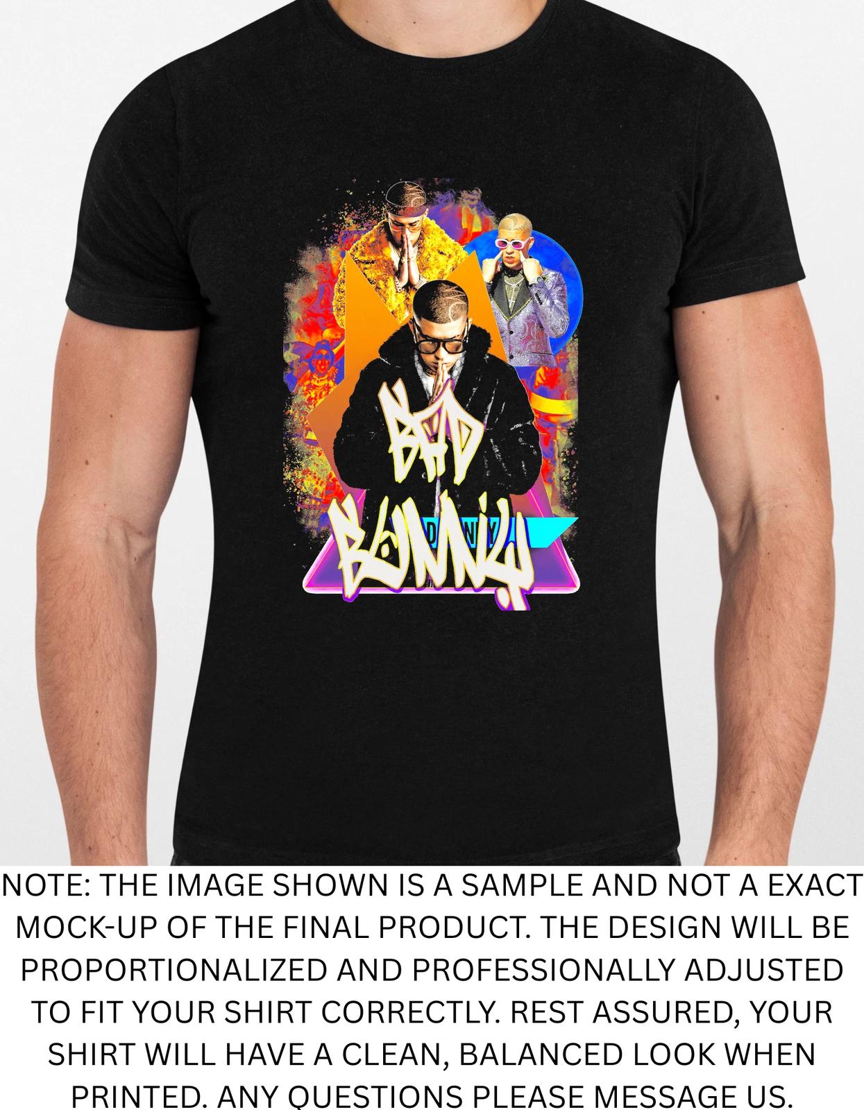 Men s and Women s T-shirts Bad Bunny Graphic M