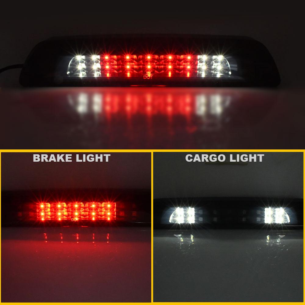 

For 07-18 Toyota Tundra Chromed Red Black Clear housing / Shell / Len LED THIRD 3RD TAIL BRAKE LIGHT LAMP BAR A