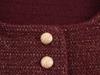 2024 Autumn Women's European & American Style Gold Thread Knit Cardigan Sweater
