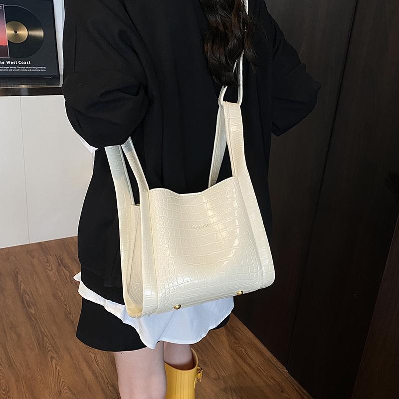 Krokodilmuster Nische einfache Handtasche Tasche Damen Sommer neu hochwertig Messenger Eimer Tasche