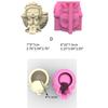 Wreath Girl Vase Silicone Mold Scented Cement Ornament Homemade DIY Flower Pot