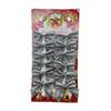 12Pcs/Pack Golden Silver Red Christmas Bow Ornament Tree Decoration Bowknot Pendant For Home