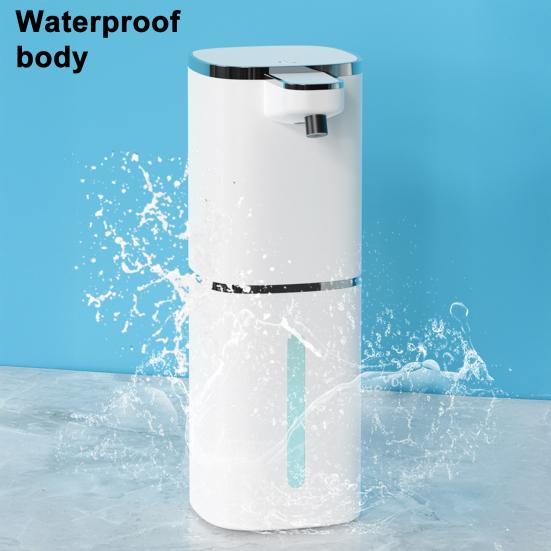 Automatic Soap Dispenser Touchless IPX5 Waterproof USB Rechargeable 4-Level Adjustable Volume 10-Second Continuous Flow Soap Dispenser