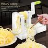 1pc Manual Vegetable Chopper , Shredder , Stainless Steel Blades, Hand Crank Potato, Carrot, and Cucumber Slicer