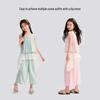 Girls' Sleeveless Blouse & Capri Pants Set