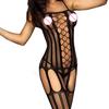 Women Fishnet Body Stocking Perspective Hollow Out Mesh Cloth