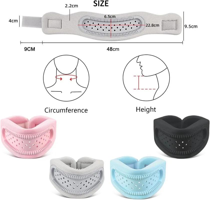 

Breathable Neck Support Brace Memory Foam Cervical Collar Ice Silk Cooling Layer 3.7 * 22.6in Neck Pillow Correct Cervical Spine сірий