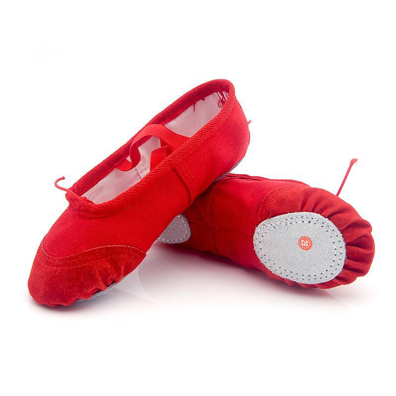 Adult & Child Leather Dance Shoes: Soft-Soled Ballet & Yoga Shoes for Men, Women, and Children.