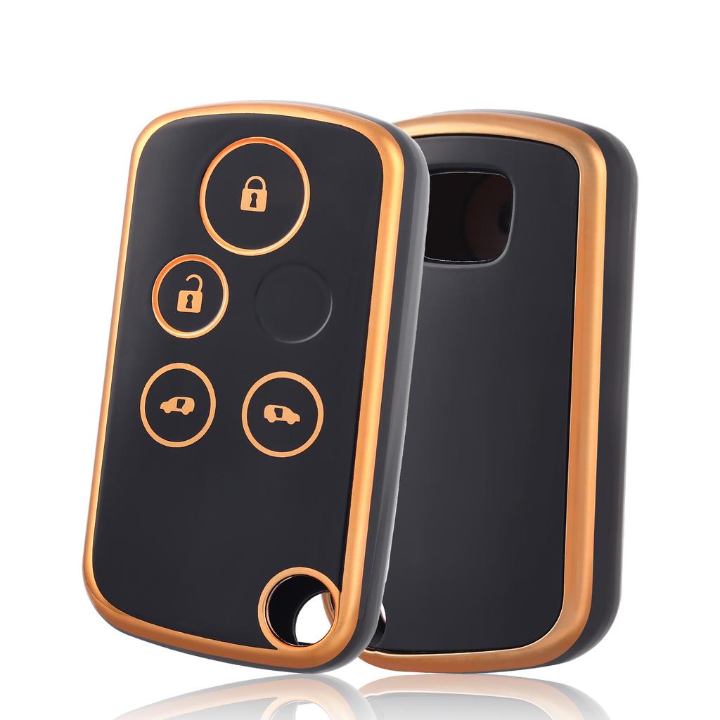4 Buttons TPU Car Key Case Cover Shell Keychain For Honda CRV HRV Jazz Odyssey Civic Fit Accord For Acura TL TSX ZDX RSX CRZ